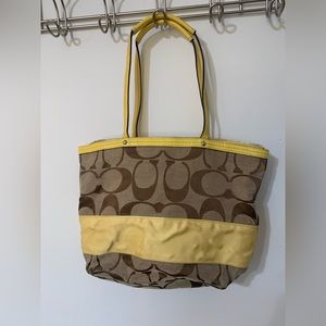 Coach - purse - yellow - used